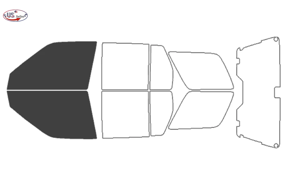 Kit de película de tinte de ventana de 2 capas precortada personalizada computarizada para Infiniti QX-4 1997-2003 Foto 2 de 4