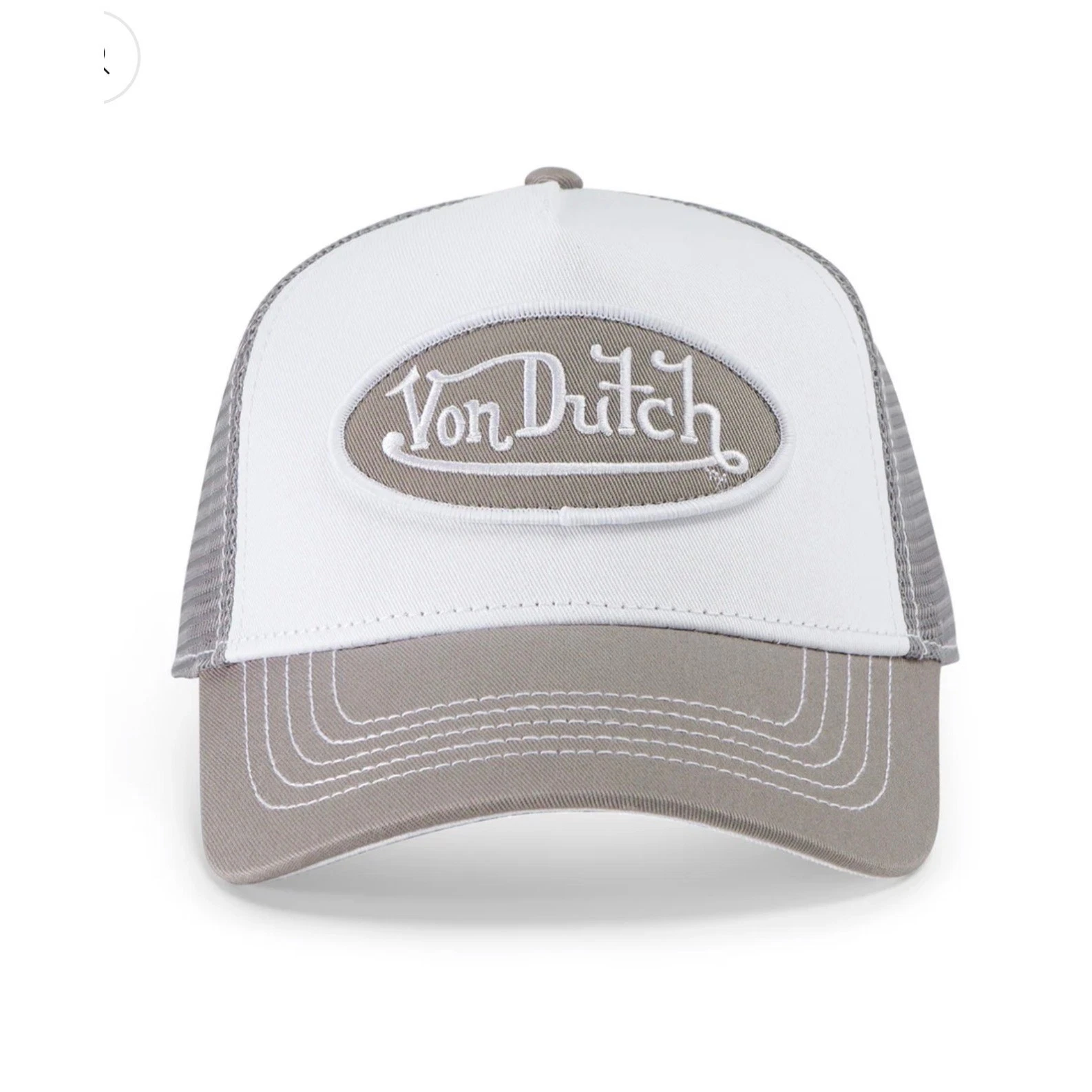 NEW Von Dutch Hat Grey & White Patch Trucker Mesh SnapBack Cap Retro unisex Y2K
Opens in a new windo