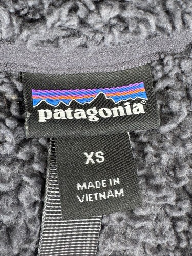 Patagonia Jacket Women XS Los Gatos 1/4 Zip Pullover Fleece Charcoal Black Pile - Picture 5 of 6