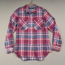 Lauren Ralph Lauren Plaid Shirt Womens M Pink...