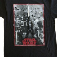 Star Wars Trilogy Movie Characters Graphic T-shirt Size LARGE Unisex