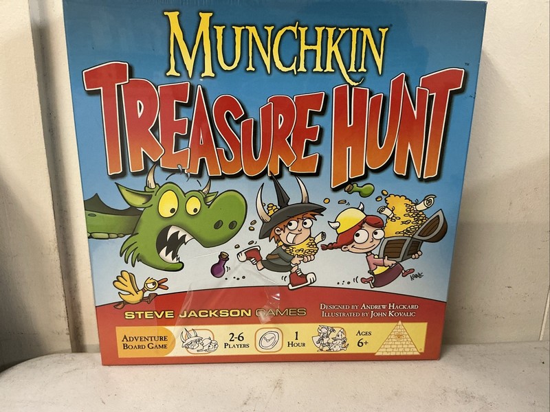 MUNCHKIN TREASURE HUNT GAME STEVE JACKSON GAMES BRAND NEW / SEALED