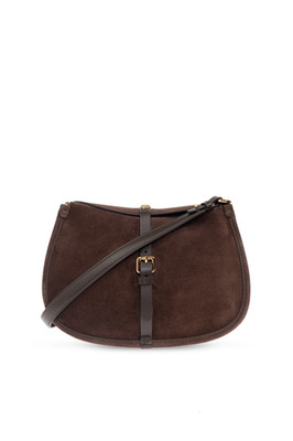 ETRO Pony Medium Dark Brown Suede Shoulder Bag New And Authentic