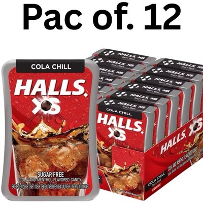 Halls XS Sugar Free Candy Cola Chill  Flavored 15g pack of 12 boxes