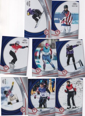 Blue Refractor /150 2026 Topps Chrome US USA Winter Olympics Pick Card List
