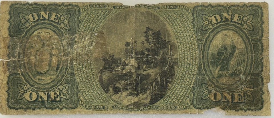 1865 $1 ORIGINAL SERIES ACE, TOMPKINS COUNTY NB, ITHACA, NY, CHTR #1561, FILLER - Image 2 of 2