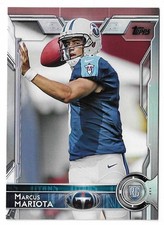 2015 Topps Football Marcus Mariota Rookie Card #429 Tennessee Titans RC. rookie card picture