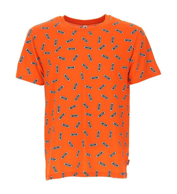 Underwear All Over Logo Print Orange/Coral Tshirt