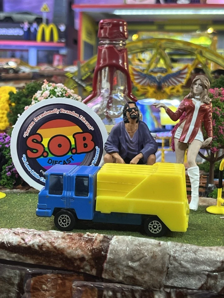 Corgi Juniors Refuse Truck Garbage Hauler Blue Diecast USED EX Condition - Image 3 of 4