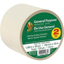Duck Brand Masking Tape: 1.88 in. x 60 yds. Natural  2-pack 286507