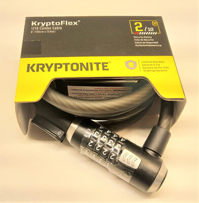 Kryptonite KryptoFlex 1218 Fahrradschloss Zahlenschloss Kabelschloss 180cm   NEU