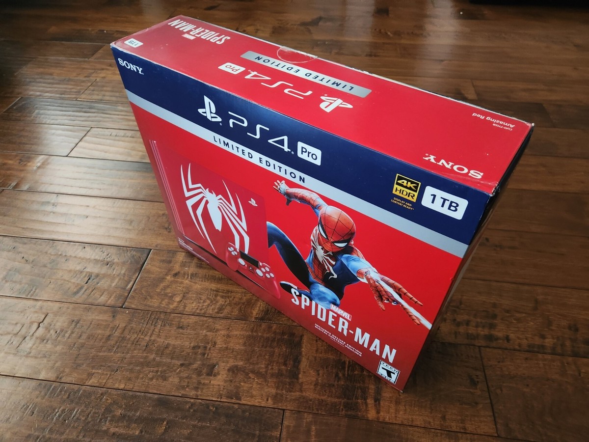 Sony PlayStation 4 Pro Limited Edition (Spider Man) -- NEW