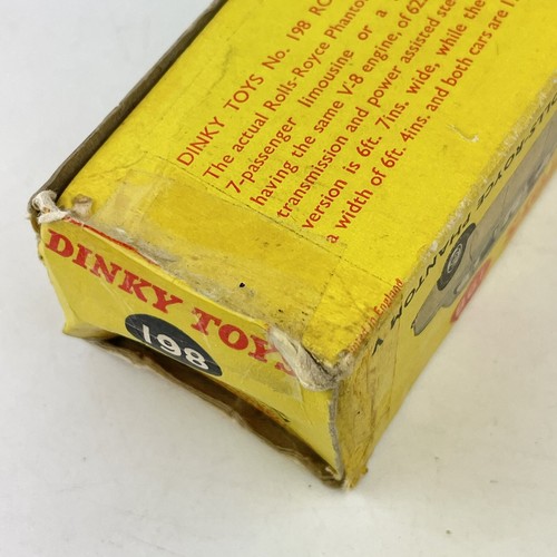 Vintage Boxed Dinky Toys No. 198 Rolls Royce Phantom V Box A/F - Picture 13 of 18
