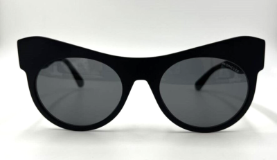 Authentic MONCLER ML0217-P 02A Black w/Grey Lens Cat Eye  display picture 1