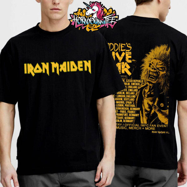 IRON MAIDEN Tシャツ EDDIE'S DIVE BAR 現地購入 Iron Maiden Eddie's Dive Bar Charged With Trooper On The