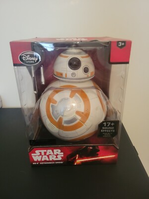 DISNEY STORE Star Wars BB-8 Astromech Droid toy 17+ sound effects 9.5'' *NIB 3+