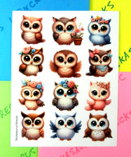Owls Sticker Sheet