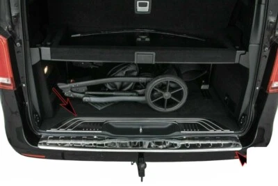 SET LADEKANTENSCHUTZ Edelstahl Schutz für Mercedes Vito / V-Klasse W447 2014- - Bild 1 von 4