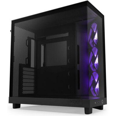 NZXT H6 Flow RGB Black Midi-Tower PC Gehäuse 