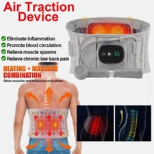 Spinal Air Traction Back Belt Decompression Lumbar Waist Inflate Heating Support