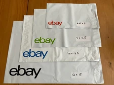 28 eBay Branded Poly Mailers Starter Pack 4 Sizes 7 Bags Each LOW SHIPPING