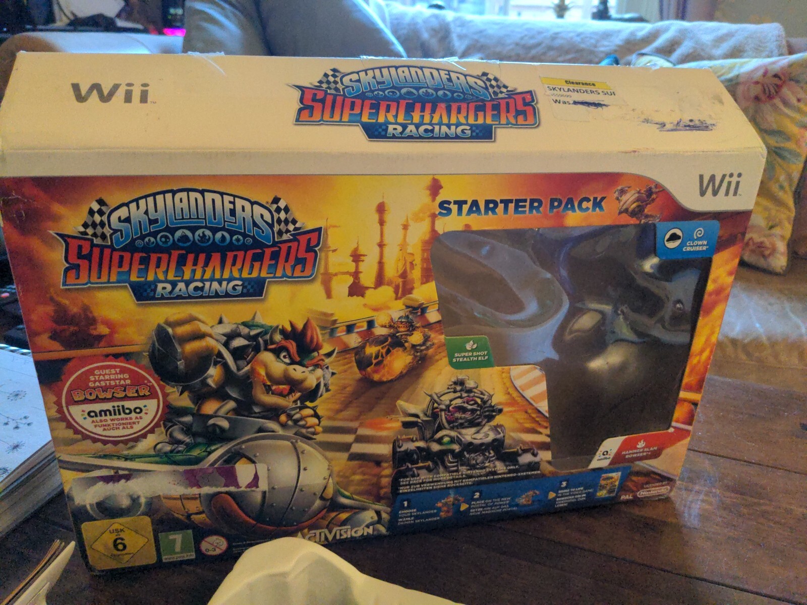 Skylanders Superchargers Starter Set Pack Bowser Amiibo Nintendo Wii