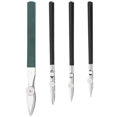 4Pcs Art Ruling Pen Set 4 Sizes Fine Line Fluid Pen Adjustable Ruling Ink Pen...
