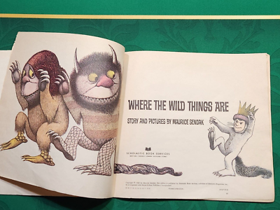 WHERE THE WILD THINGS ARE by Maurice Sendak 1963 softcover ~ FIRST