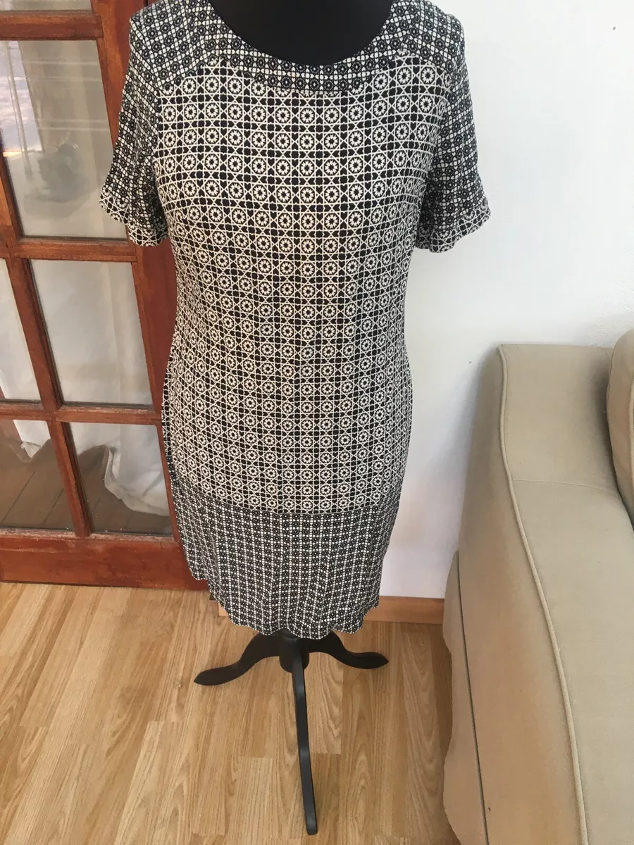 M&s black cheap shift dress