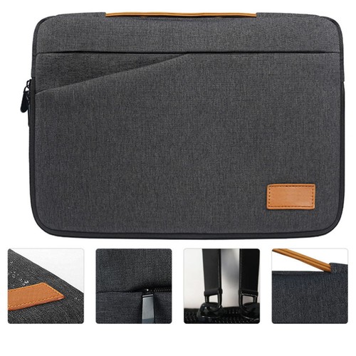 1PC Multi-function Laptop Carry Bag Tote Apple Laptop Storage Bag (Dark Grey) - Afbeelding 7 van 12