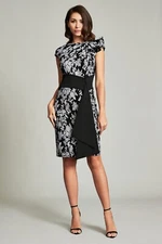 NWT TADASHI SHOJI  SANYU STRETCH JACQUARD DRESS ( 14 )