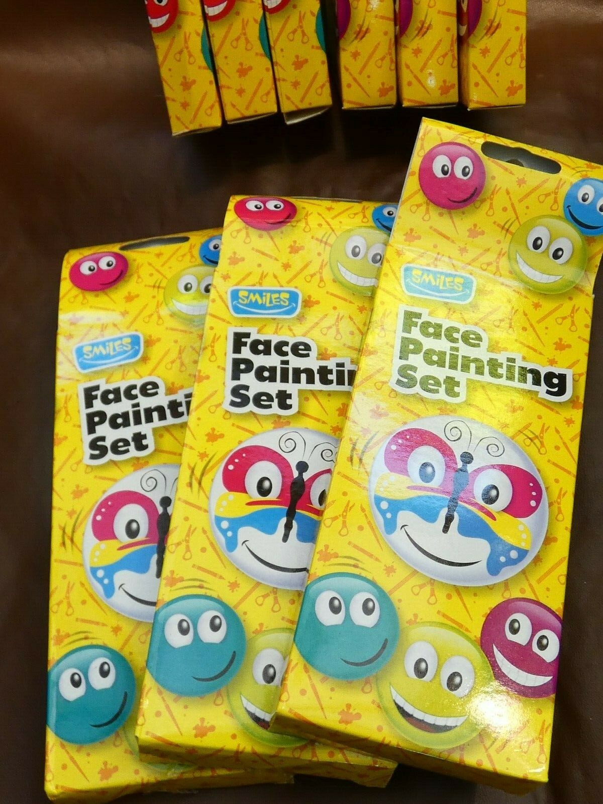 9 boxes of Smiles Face Painting Sets - Parties Gifts Creative Job Lot Face Paint