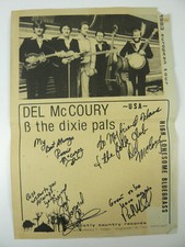 Plakat mit Autogrammen DEL McCOURY and the di...