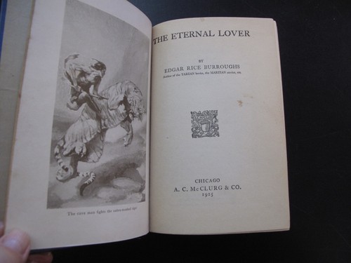 1st Ed Eternal Lover Edgar Rice Burroughs McClurg Fantasy Fiction Africa 1925 - Picture 3 of 7