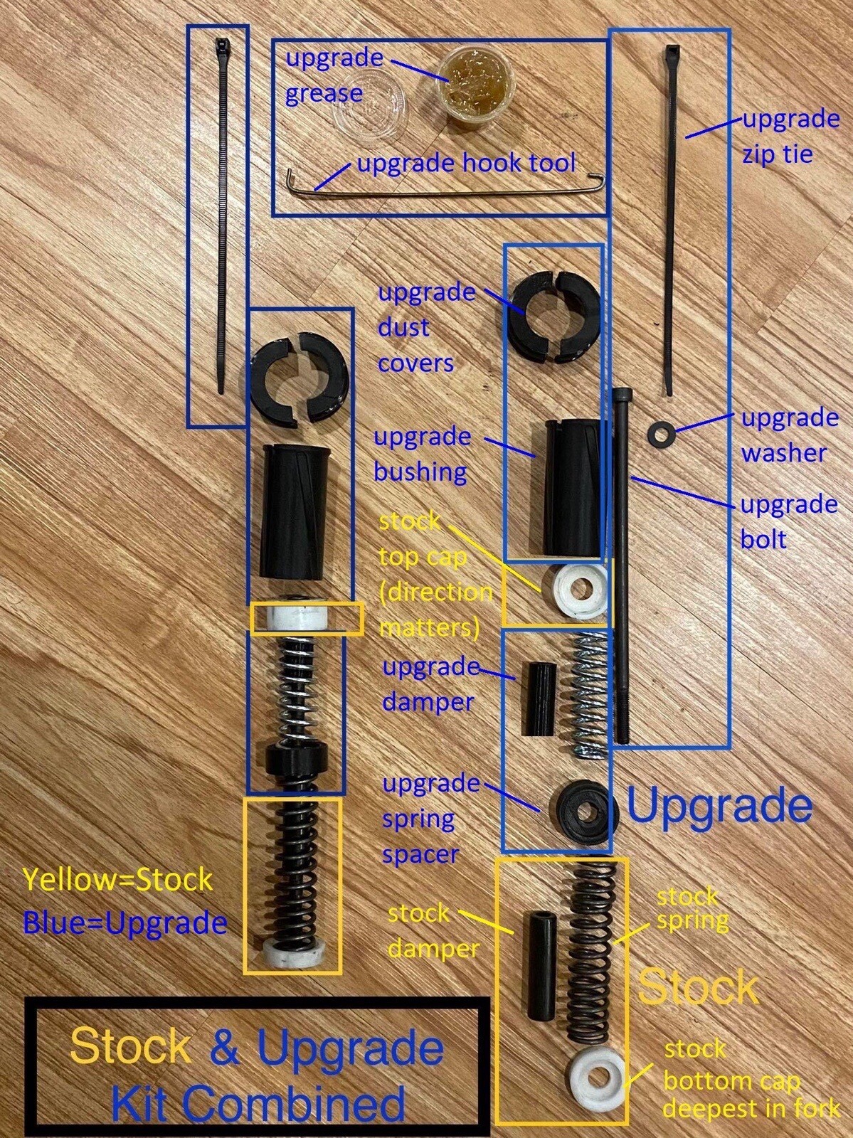 Spring Kit For Gts Electric Razor Dual Spring Tender Front Lift Kit For Razor Mx500 MX650 SX500 ...
