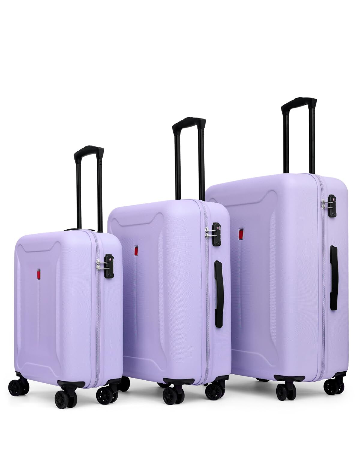 Widfre Luggage 3 Pieces Set Suitcase ABS with Spinner Wheels TSA Approved Har...