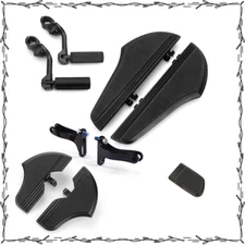 Black Defiance Floorboards w/Highway Brake for Harley Touring/Street/Road Glide