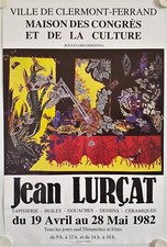 Affiche Tapisserie JEAN LURÇAT 1982 Exposition Clermont Ferrand