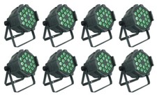 8pc/case 18 18w RGBWAUV 6IN1 LED Par Light DJ Washed Light Indoor LED Par light