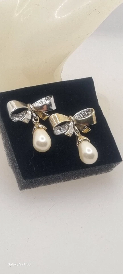 ARGENTO 925 ORECCHINI PERLE - Immagine 3 di 4