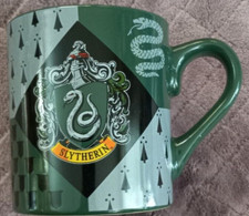 Harry Potter Slytherin 14oz Ceramic Coffee Tea Mug Cup Crest Gray Green