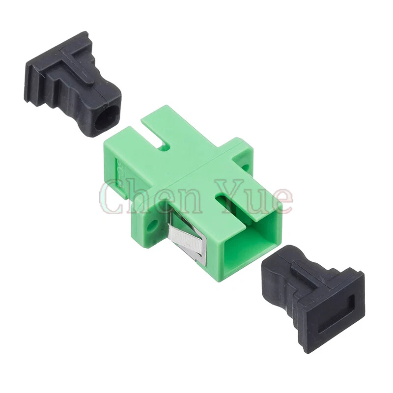 50pcs SC APC Adapter Connector Simplex Single mode Plastic SM Fiber Connector - Image 2 of 4