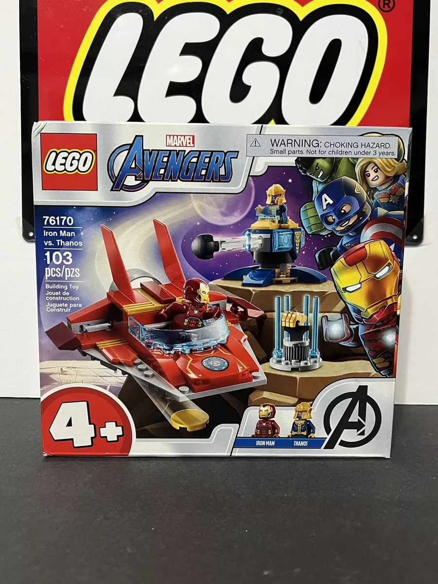 LEGO Marvel Avengers Iron Man vs. Thanos 76170 Fun Collectible Superhero  Building Toy (103 Pieces) 