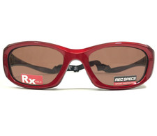 Liberty Sport Rec Specs Sunglasses MX30 Black Red Wrap Frames Red Lenses Strap