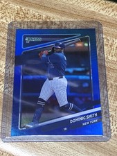 2021 Donruss Baseball Base Holo Blue #197 Dominic Smith - New York Mets