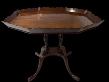 Vintage Irwin Octagonal Tray Top Wooden Table...