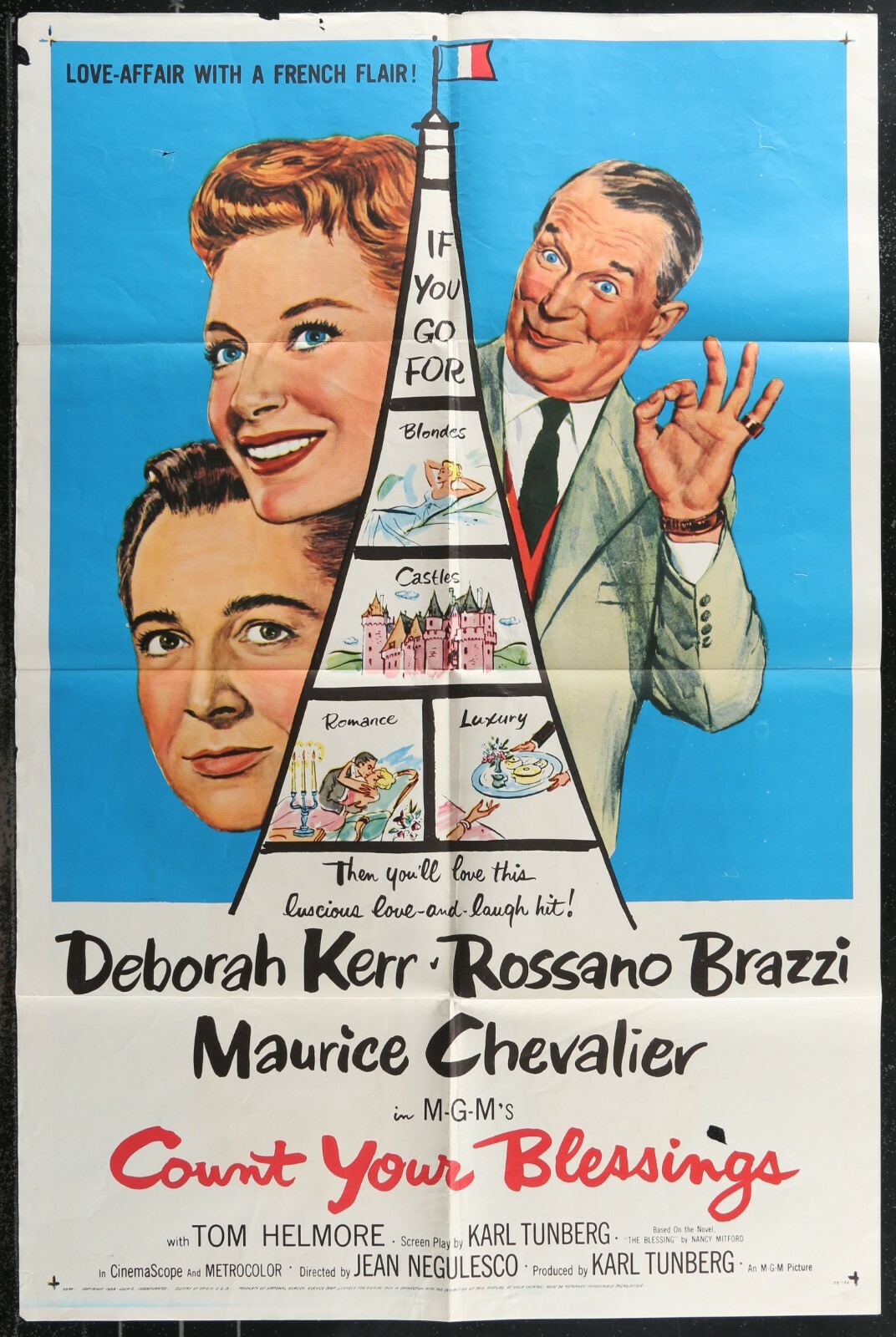 COUNT YOUR BLESSINGS Deborah Kerr 1959 Original 1 Sheet Movie Poster 27 ...