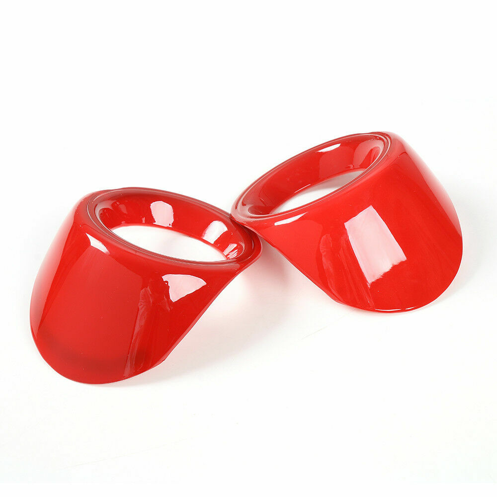 Red Front Fog Light Cover Trim – For Ford Mustang 2015-2017, 2-Piece Set