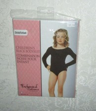 Black Long Sleeve Bodysuit Ages 3 , 39-50 lbs, 40-46 inches.Enchanted Costumes