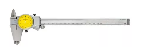 Mitutoyo 505-733 Metric Dial Caliper, 0-200mm Range 0.01mm Graduation